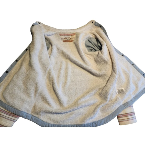 Orville Multicolir Sherpa Fleece Lined Shirt Jacket Shacket Size Small - Picture 12 of 16
